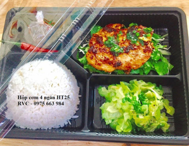 Hộp cơm 4 ngăn dùng 1 lần