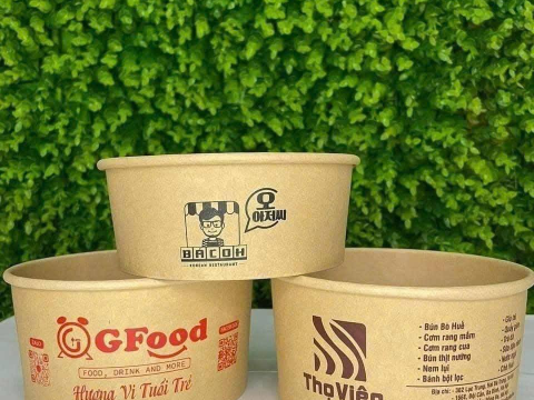 Sự khác biệt của tô giấy 750ml nâu và trắng