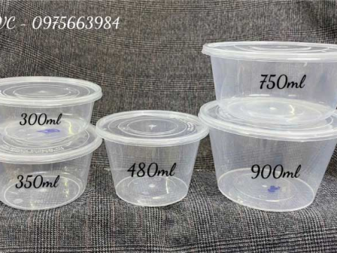 Hộp nhựa tròn đựng thức ăn nhà RVC có gì?