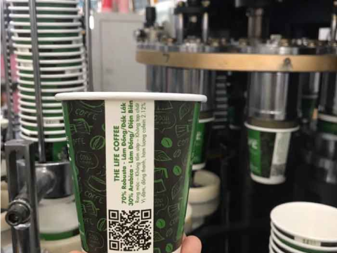 Ly giấy in logo theo yêu cầu