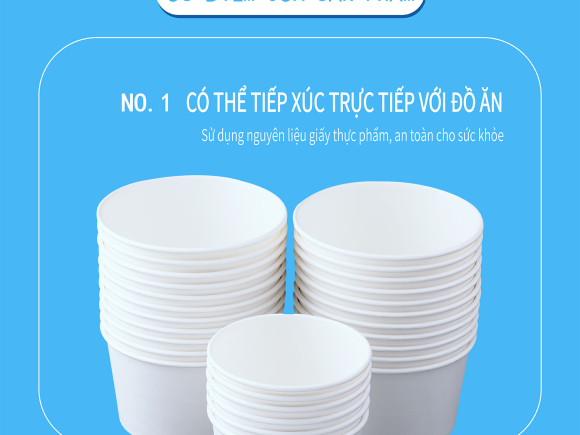 Tô giấy đựng cháo dinh 500ml ( 0z17)