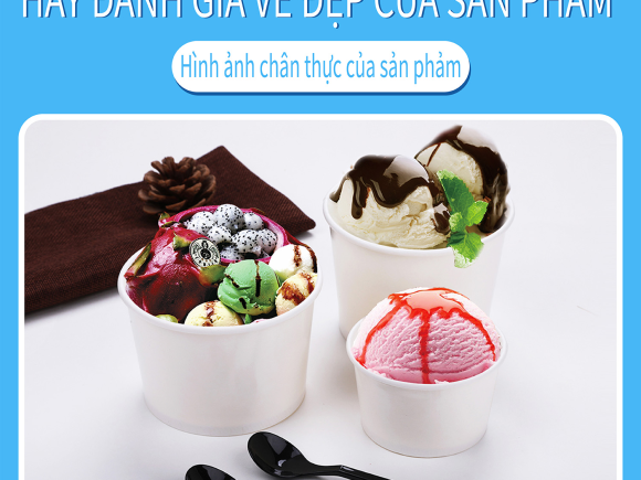 Tô giấy đựng kem oz07