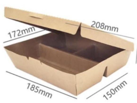 Hộp Giấy 3 Ngăn Đựng Cơm Văn Phòng