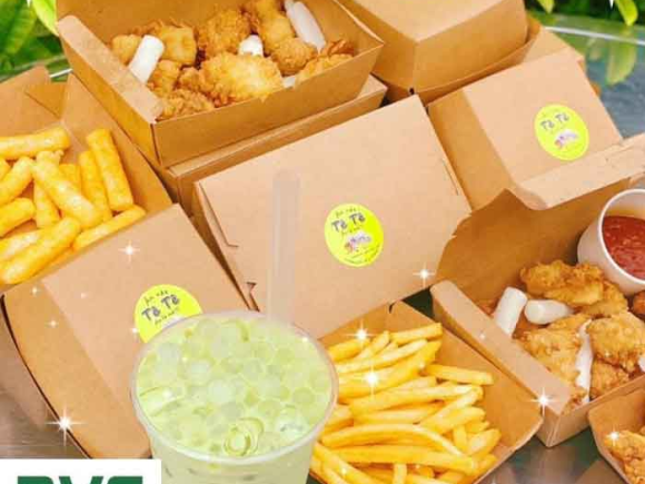 Hộp giấy kraft đựng thức ăn giá rẻ không ngấm nước