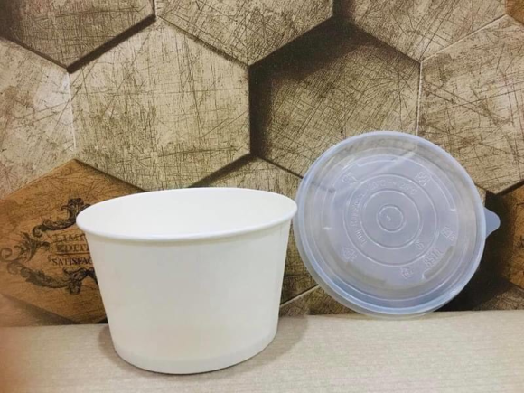 Tô Giấy Đựng Thức Ăn Nóng 1000ml 36oz Có Nắp Kín Nước